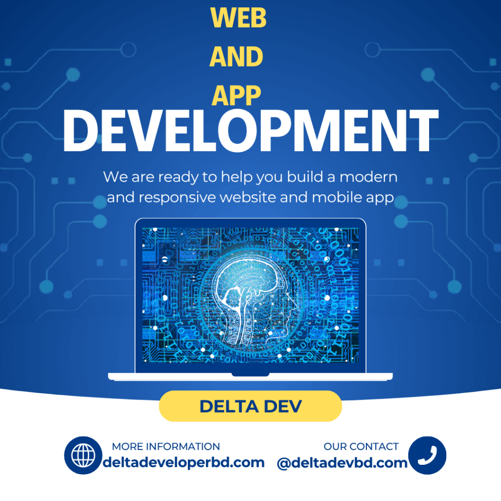 web and mobile app development team working